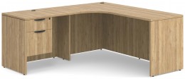 Peninsula Desk with Curved Edge
