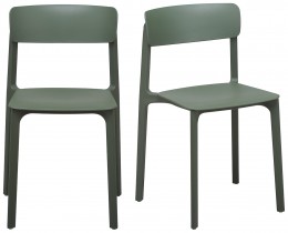 Universal Molded Stacking Chairs - Set of 2