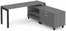 L Shaped Desk with Storage