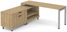 L Shaped Desk with Storage