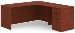 Bow Front L Shaped Desk