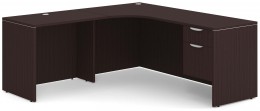 Corner Office Desk with Storage
