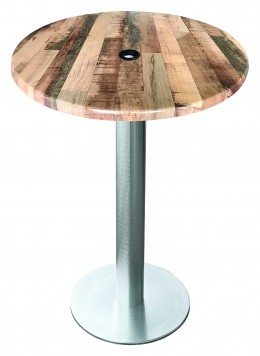 Round Outdoor Bar Height Table