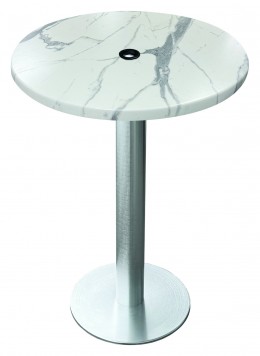 Round Outdoor Bar Height Table