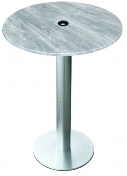 Tall Round Outdoor Table with Umbrella Hole