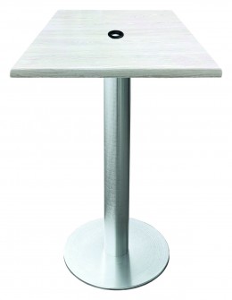 Outdoor Dining Table with Umbrella Hole