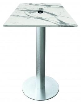 Outdoor Dining Table with Umbrella Hole