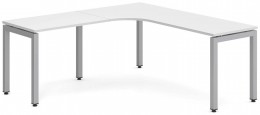 L Shaped Desk with Metal Legs
