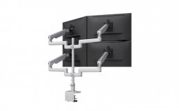 Quad Monitor Arms - Desk Clamp - Kata Series