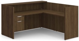 Bow Front L Shaped Desk
