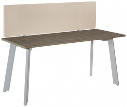 Small Desk with Privacy Panel