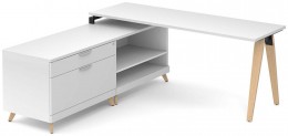 L Shaped Desk with Drawers
