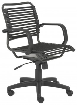 Modern Industrial Mid-Back Bungee Desk Chair