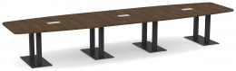 Modern Boat Shaped Conference Table