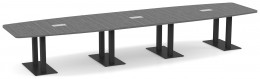 Modern Boat Shaped Conference Table
