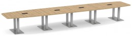 Modern Boat Shaped Conference Table