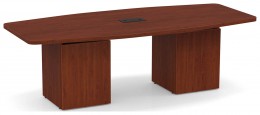 Rectangular Cube Base Conference Table with Power