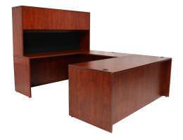 U Shaped Desk with Hutch - Express Laminate Series