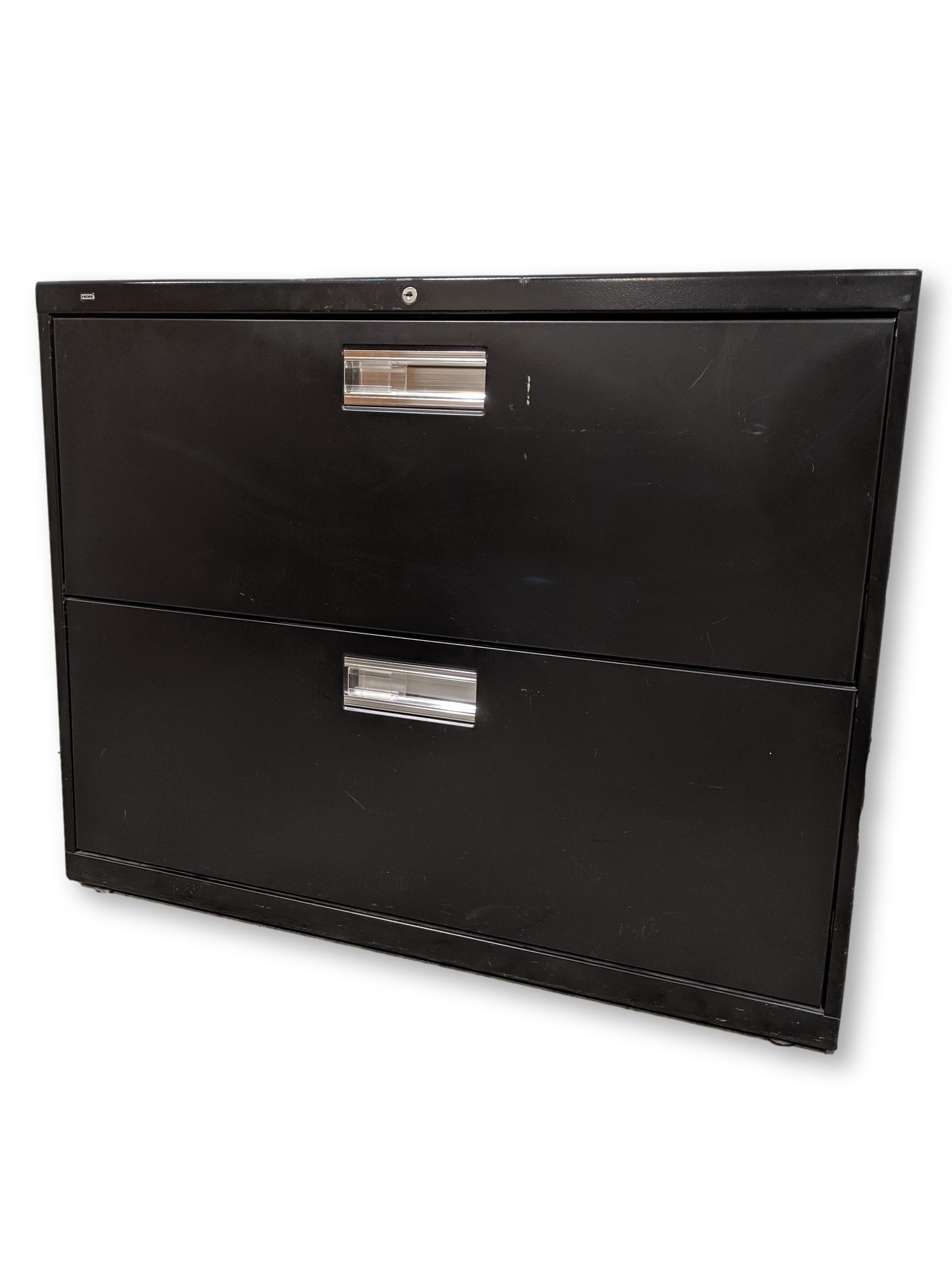 Black Hon 2 Drawer Lateral Filing Cabinet - 36 Inch Wide