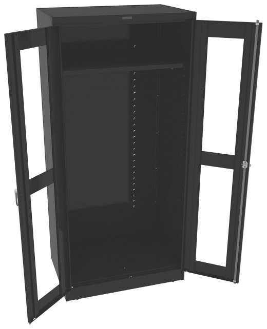Unassembled Deluxe Wardrobe Cabinet w/ C-Thru Doors - 36W x 24D x 78H