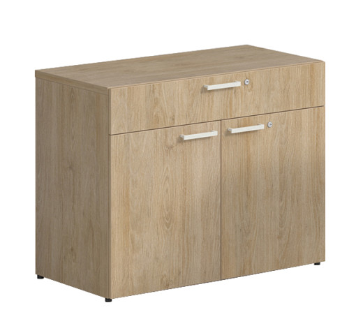 2 Door Storage Cabinet w/Slide Out Top Drawer - 36Wx20Dx29H