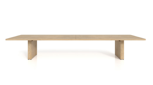 Rectangular Conference Table with Panel Base