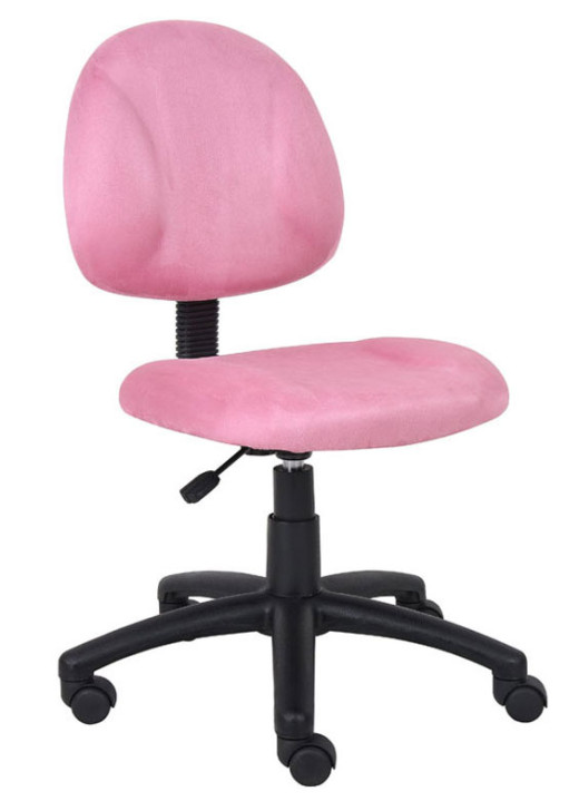 Boss Perfect Posture Office Chair w/o Arms in Pink