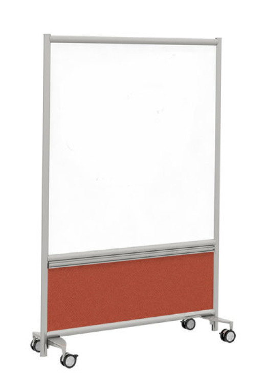 37x54 Annex TruBrite Mobile Whiteboard w/EchoScape Panel