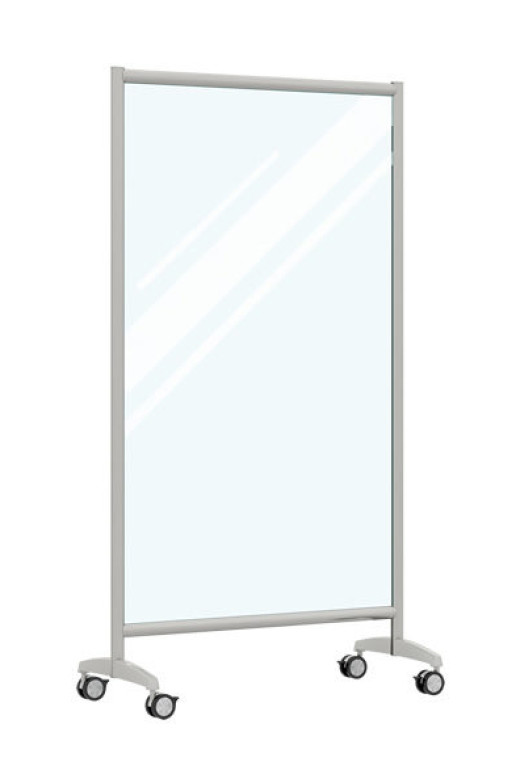 37W x 66H Charter Mobile Glass Whiteboard