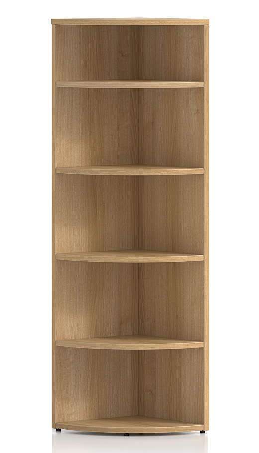 Open Corner Bookcase - 24W x 24D x 73H