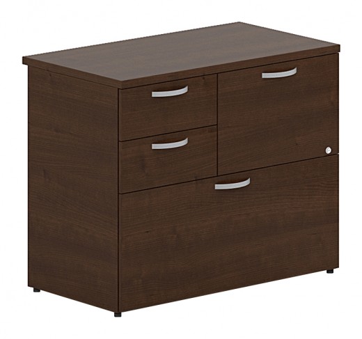 Combined Pedestals with Box Drawers on the Right - 36x24X29