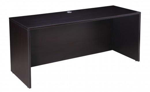 Rectangular Credenza Desk Shell - 66 x 24