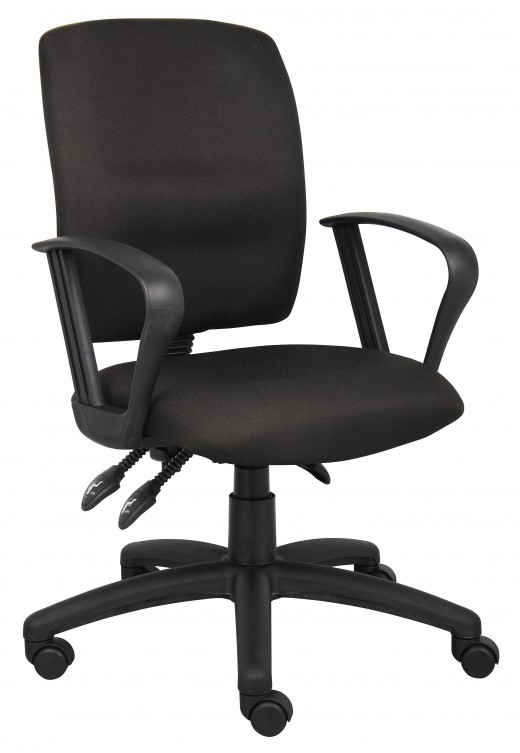 Multi-Function Fabric Task Chair W/Loop Arms