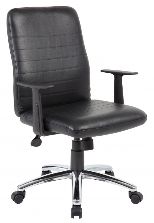 Retro Task Chair with Black T-Arms