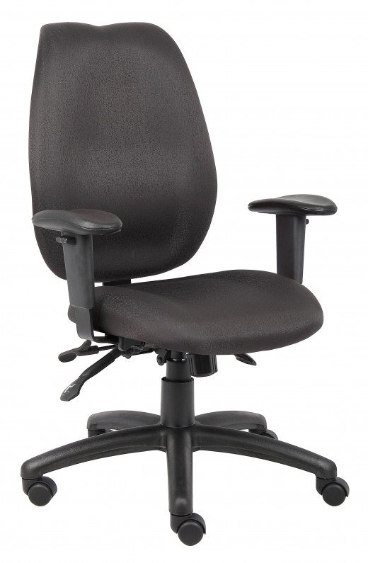 Black High Back Task Chair w/Adjustable Arms