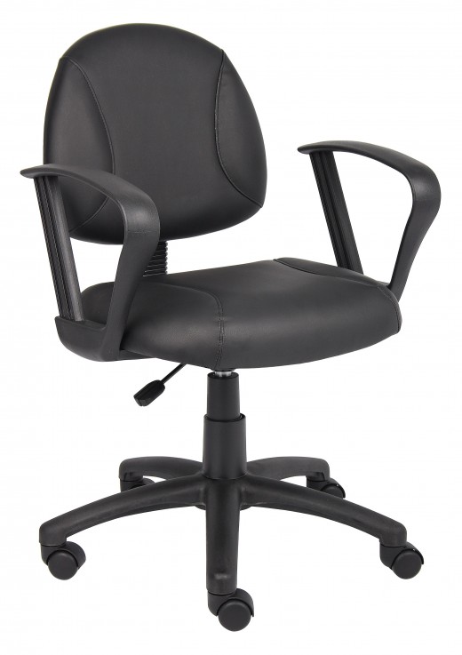 Black Posture Chair W/ Loop Arms