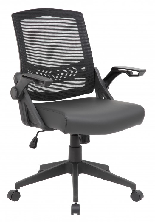 Mesh Back Task Chair w/Flip Up Arms