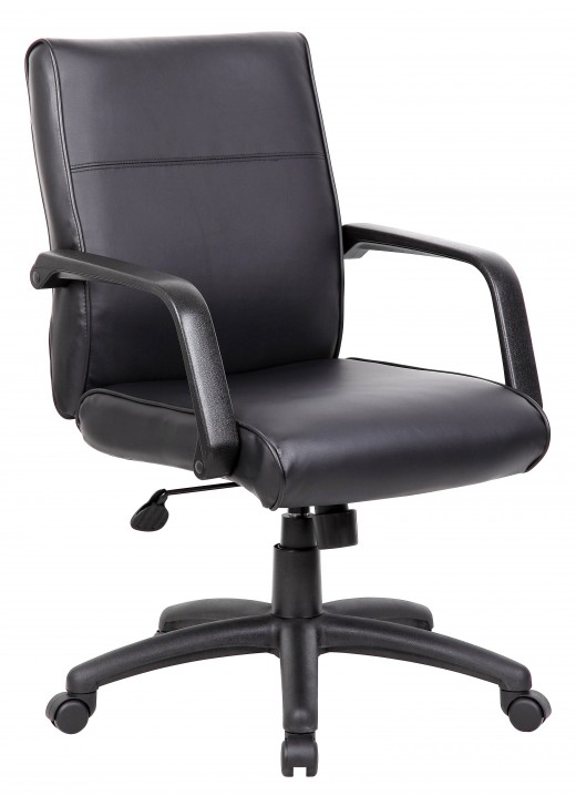 Mid Back Executive Chair In LeatherPlus