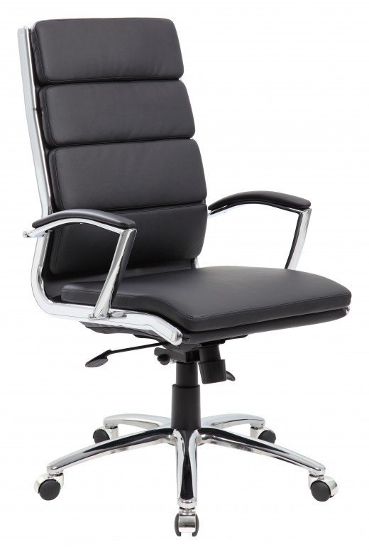 Executive CaressoftPlus Chair with Metal Chrome Finish