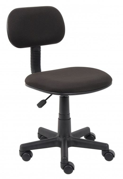 Black Fabric Steno Chair