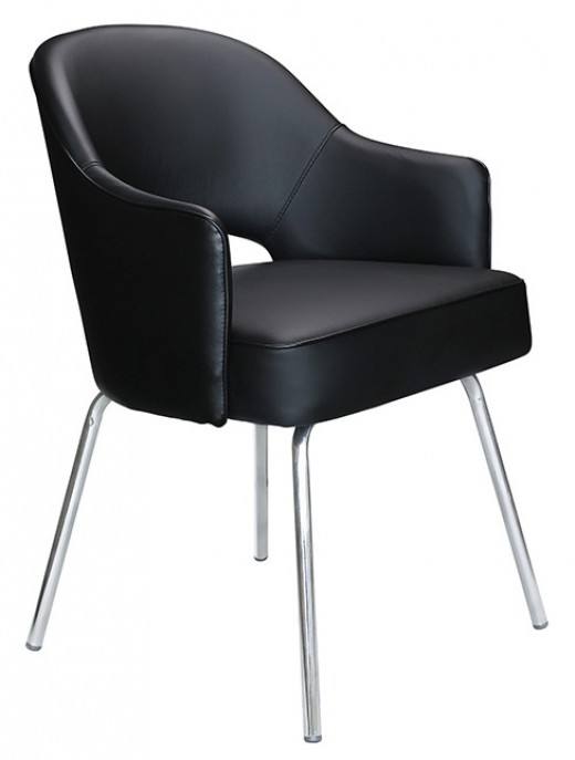 Black CaressoftPlus Guest Chair