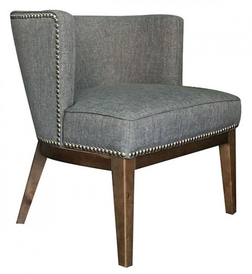 Ava guest, accent or dining chair - Medium Grey