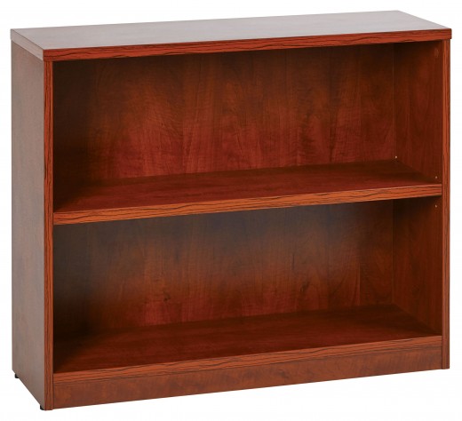 36Wx12Dx30H 2-Shelf Bookcase with 1 Thick Shelves