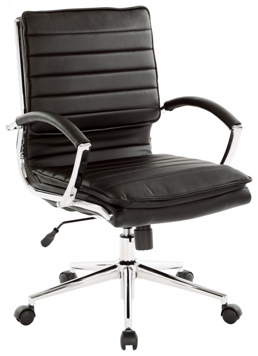 Mid Back Manager's Faux Lthr Chair