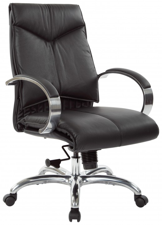 Deluxe Mid Back Black Chair