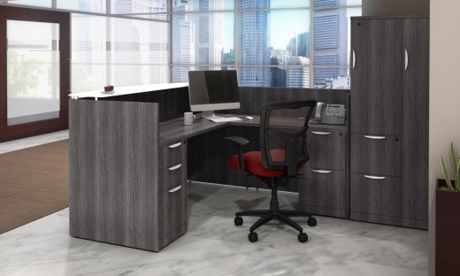 Modern L Shaped Reception Desk