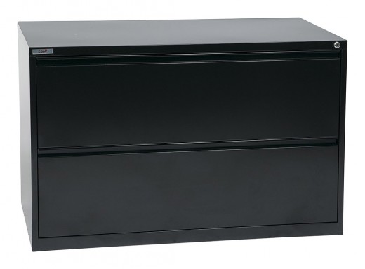 42 Wide 2 Drawer Lateral File With Core-Removeable Lock & Adjustable Glides