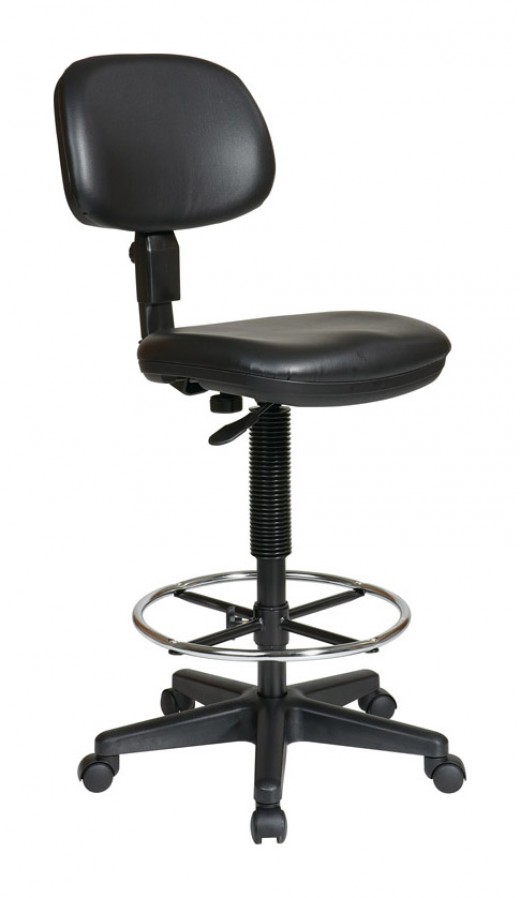 Sculptured Vinyl Drafting Chair