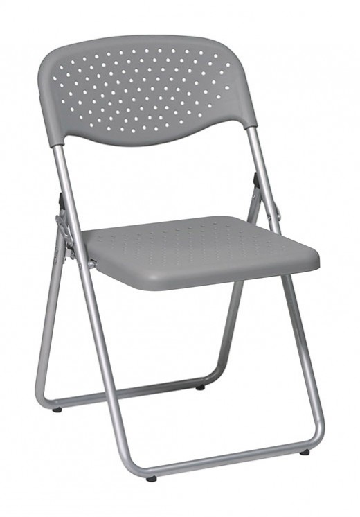 Folding Chair with Plastic Seat and Back