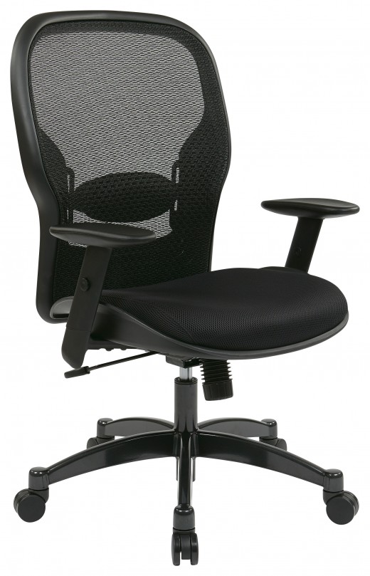 Professional Black Breathable Mesh Back Chair